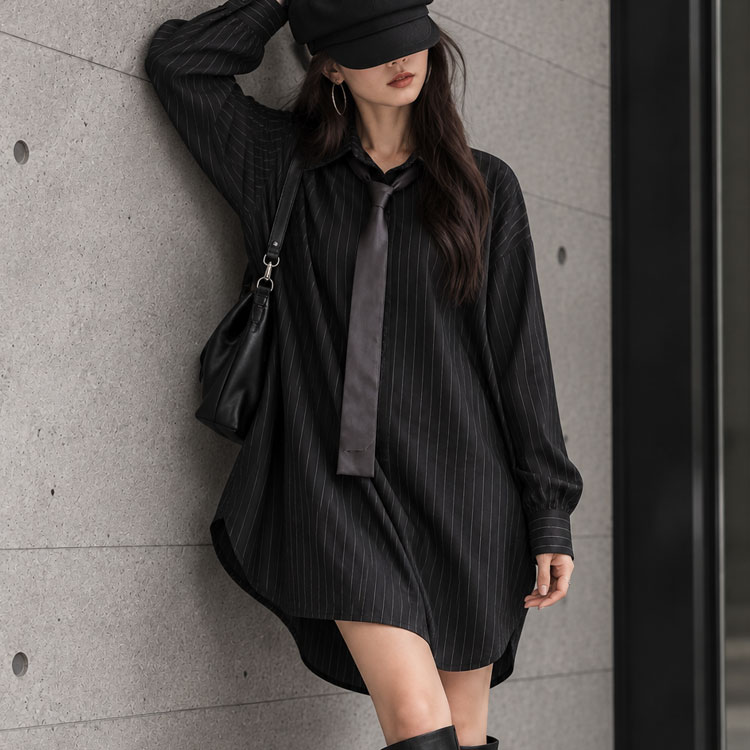 大きいサイズ レディース ロングシャツワンピース jp017