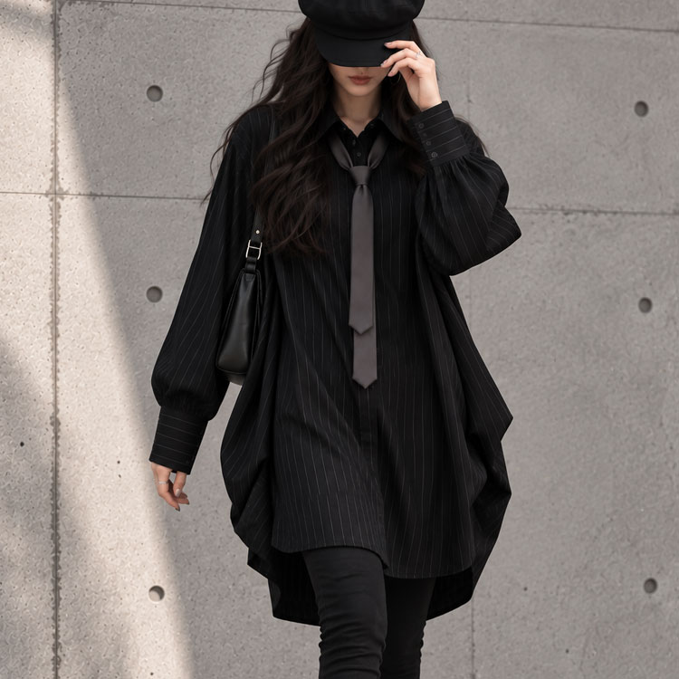 大きいサイズ レディース ロングシャツワンピース jp017