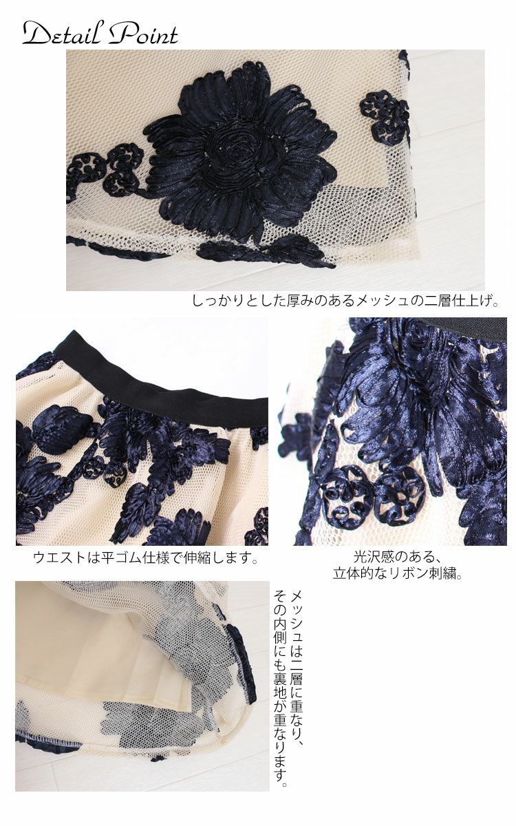 大きいサイズ レディース 花柄ボリュームフレアスカート　gold596