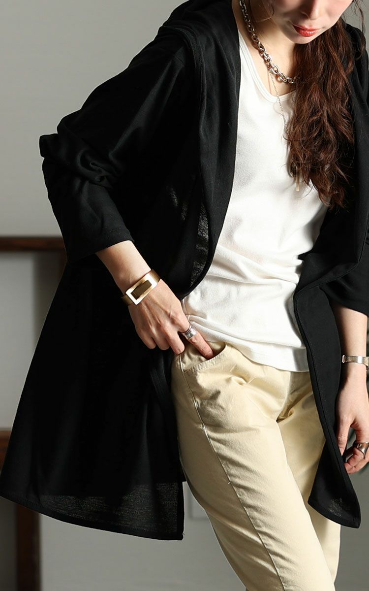 大きいサイズ レディース UV対策吸湿速乾フーディーカーディガン　map-98l