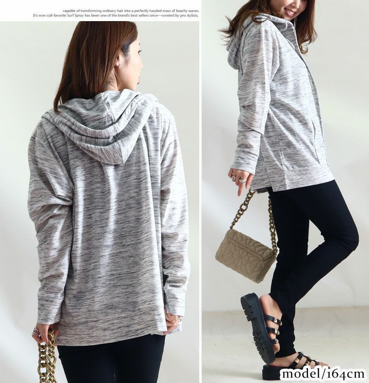 大きいサイズ レディース UV対策吸湿速乾ジップアップパーカー　map-79l