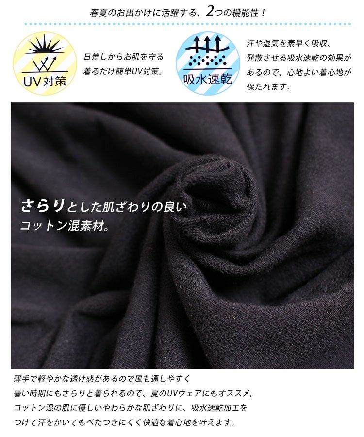 大きいサイズ レディース UV対策吸湿速乾ドルマンジップアップパーカー　map-348l