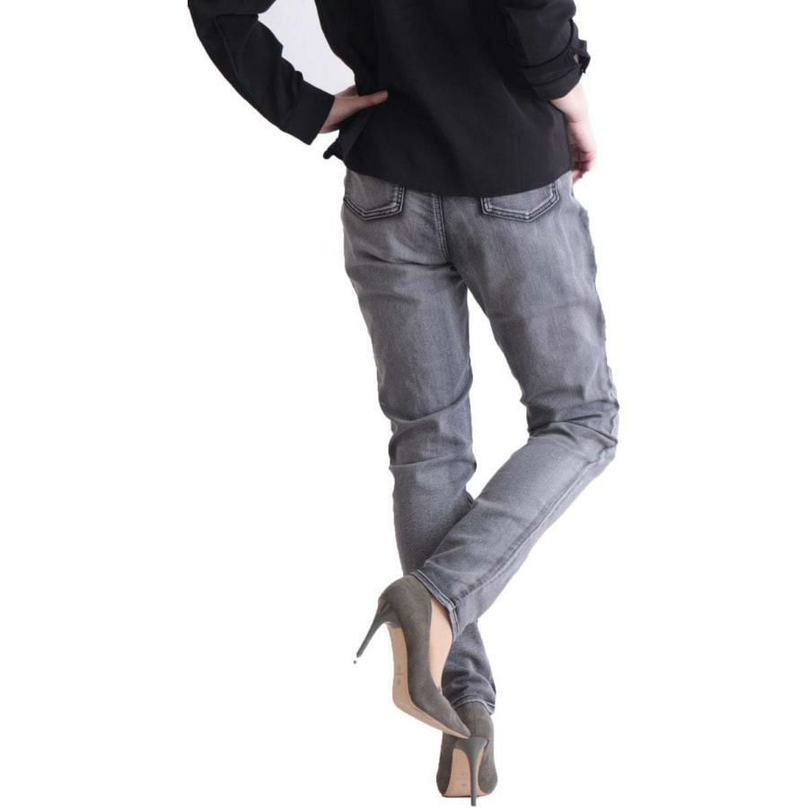 大きいサイズ レディース プルオンスキニーデニム 【低身長さんサイズ有】　tkb-127679320 ブリーチブラック（股下73cm）