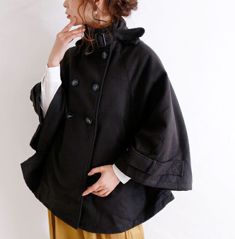 大きいサイズ レディース ケープ風ポンチョコート jp194 | 大きい