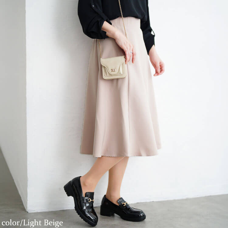 大きいサイズ レディース ツイルスカート　mnb-802108