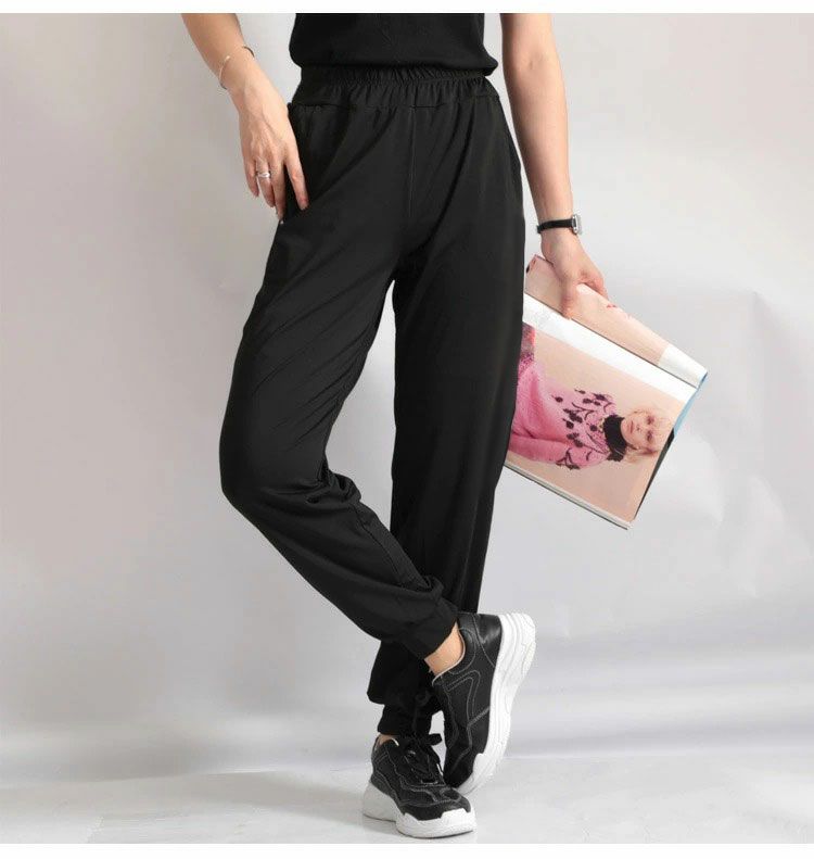 大きいサイズ レディース サイドメッシュラインジョガーパンツ　goldy-485