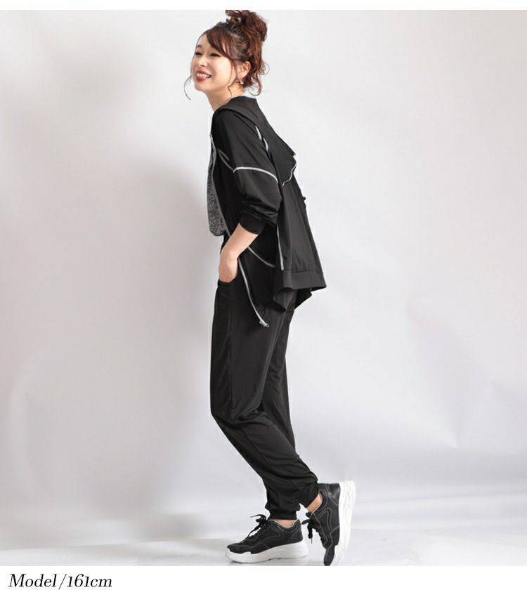 大きいサイズ レディース スポーツウェア3点セット　goldy-486