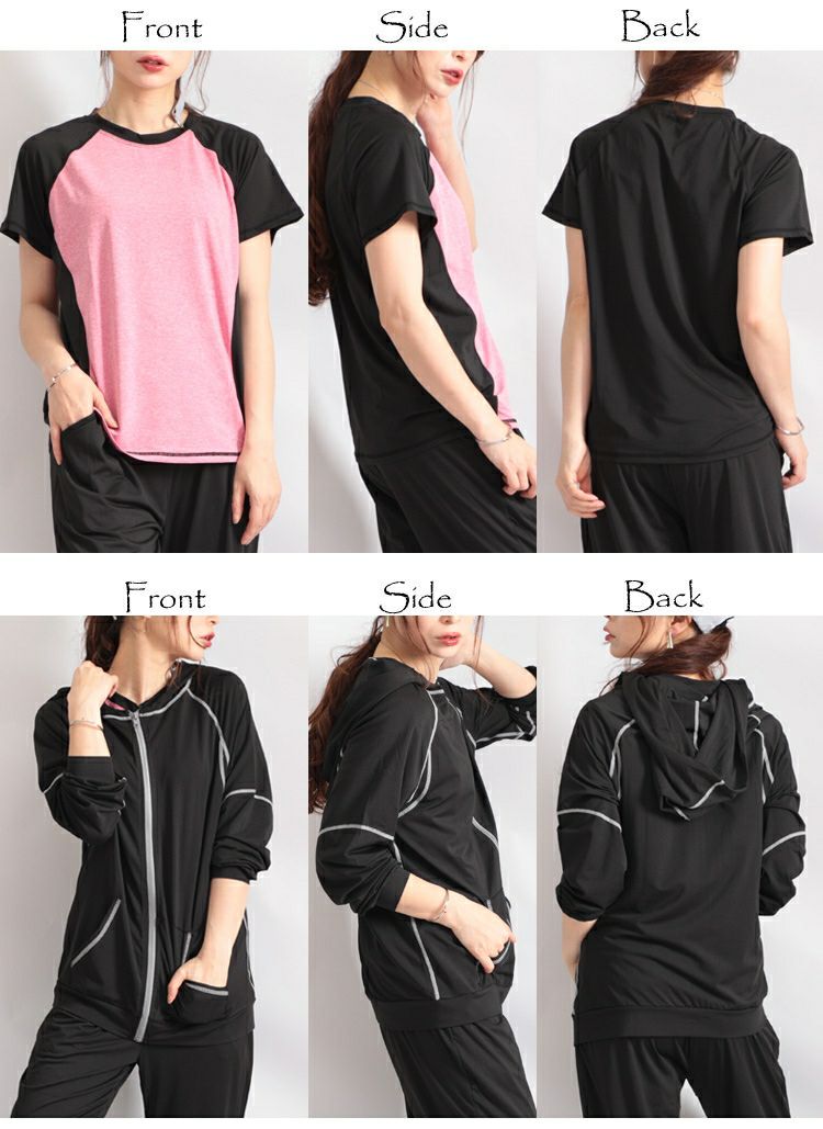 大きいサイズ レディース スポーツウェア3点セット　goldy-486