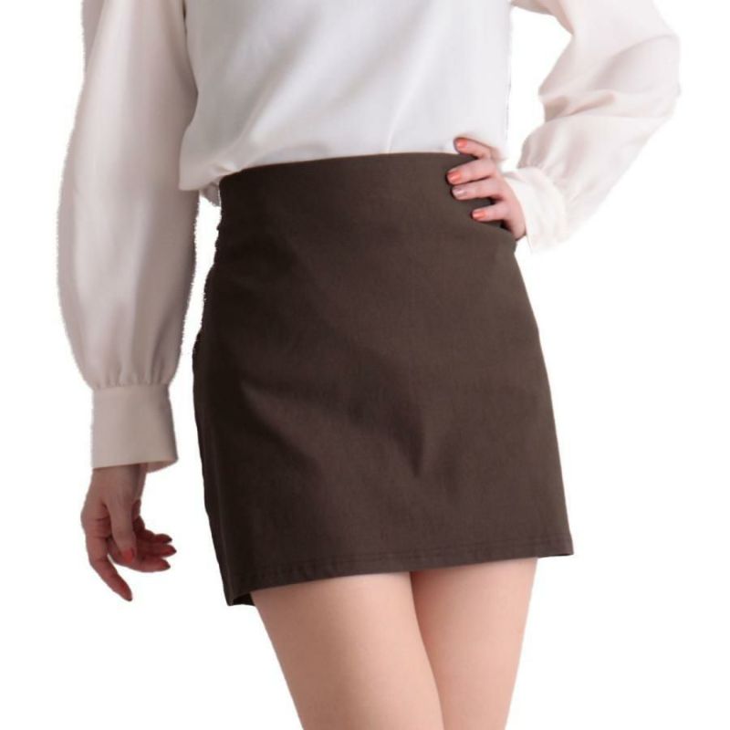 大きいサイズ レディース ストレッチマイクロミニタイトスカート　jp255【メール便可】 カーキ