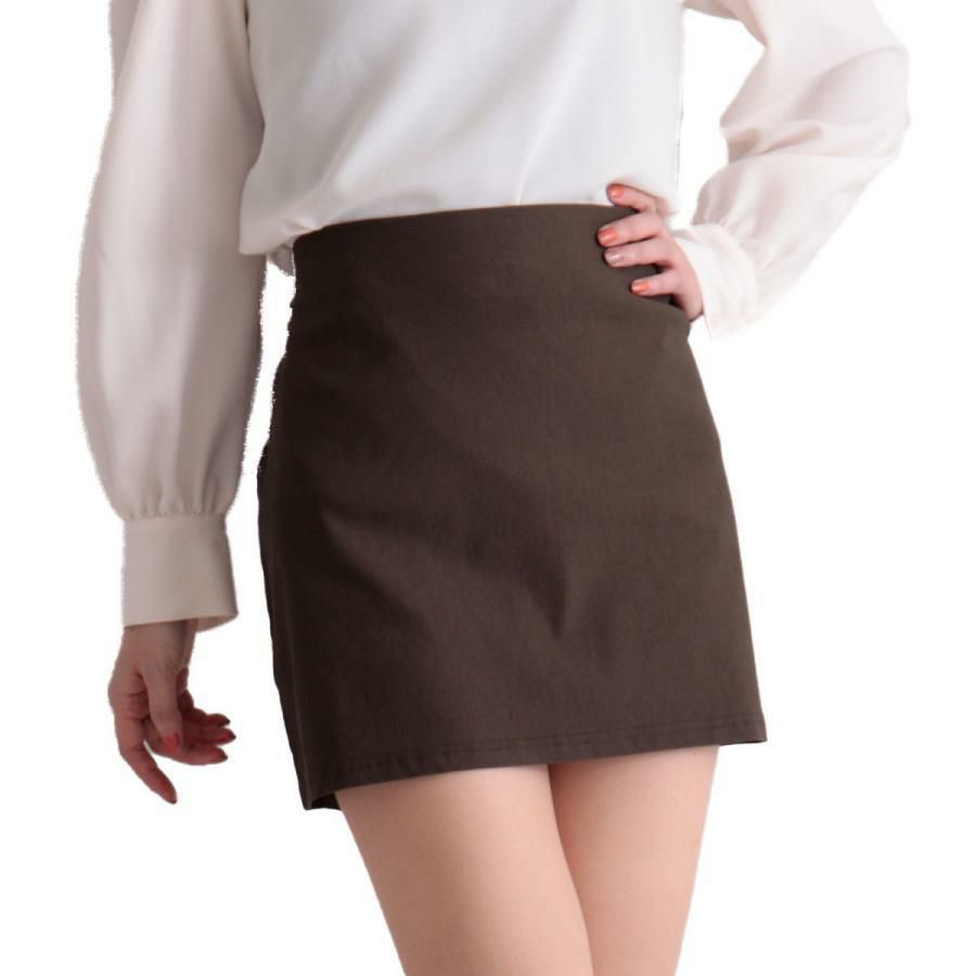 大きいサイズ レディース ストレッチマイクロミニタイトスカート　jp255【メール便可】 カーキ