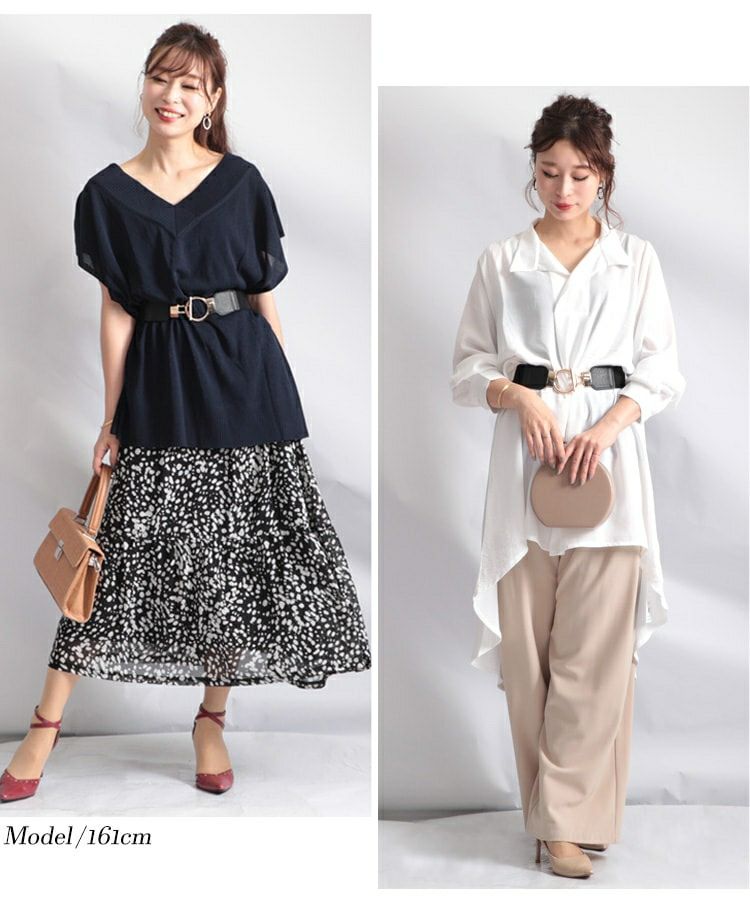 大きいサイズ レディース デザインゴムベルト　art-130-57