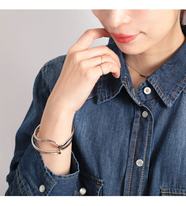 大きいサイズ レディース スラブデニムベーシックシャツ　wd-0160