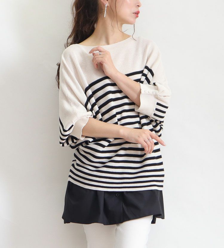 大きいサイズ レディース レイヤード風つけ裾　jp256【メール便可】