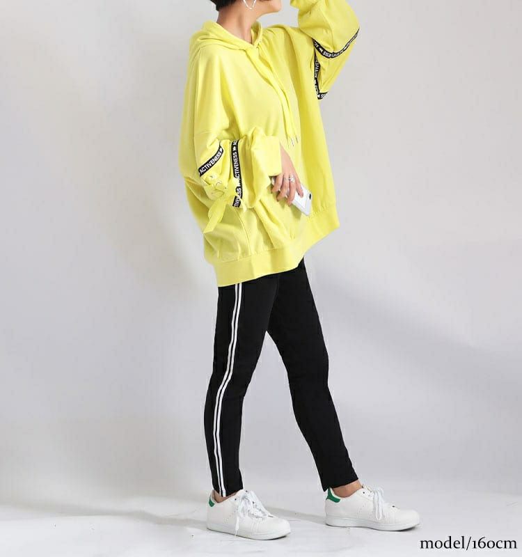 大きいサイズ レディース サイドライン入りレギンスパンツ　bai-0016