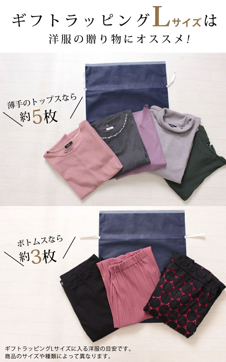 大きいサイズ レディース ラッピングLサイズ　rapl