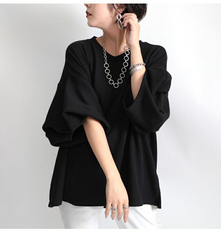 大きいサイズ レディース リングチェーンネックレス　humio-047【メール便可】