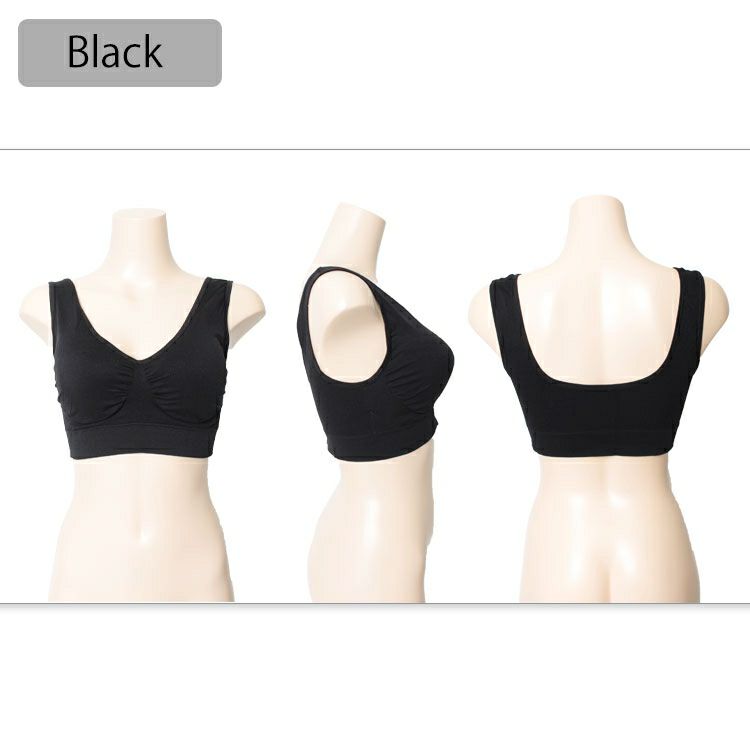 大きいサイズ レディース 取り外し可能カップ付きノンワイヤーブラ　goldy-540