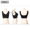 大きいサイズ レディース 取り外し可能カップ付きノンワイヤーブラ　goldy-540 ブラック