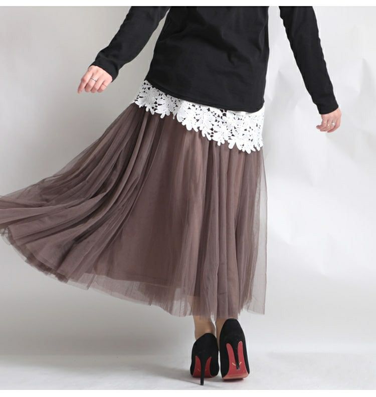 大きいサイズ レディース 裾レースレイヤードインナーキャミソール　gold827