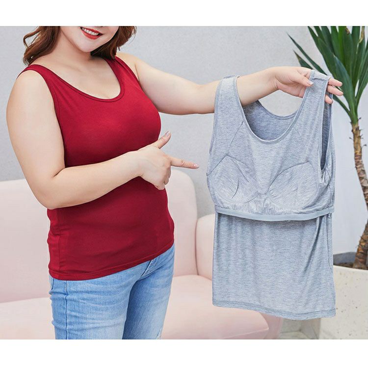 大きいサイズ レディース ブラカップ付きタンクトップ　goldy-545