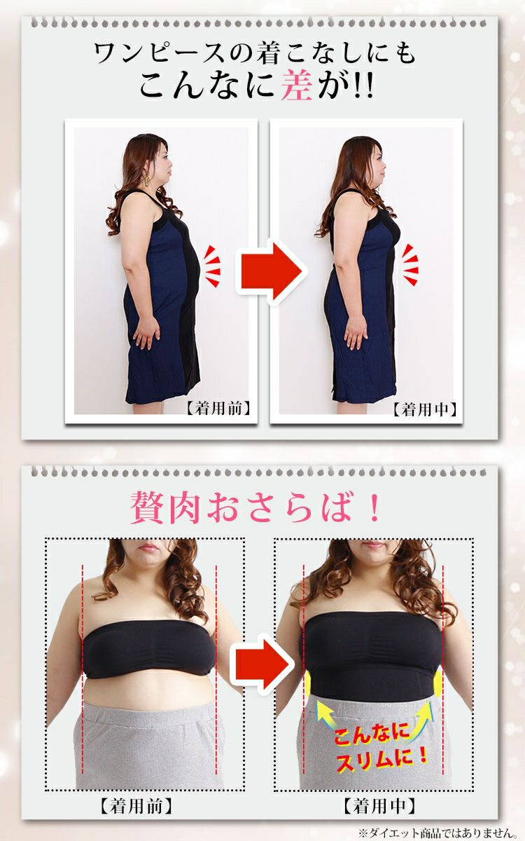 大きいサイズ レディース もう下腹出させない！楽して引き締めシンデレラパンツ 2枚組　humio-043w 3分丈 股擦れ 股ズレ 股ずれ