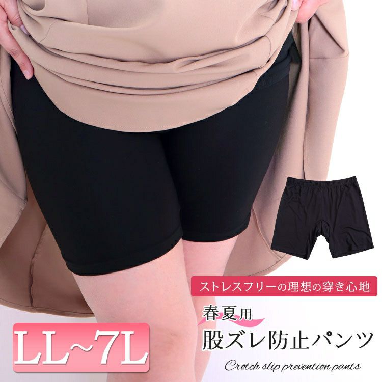 大きいサイズ レディース 3分丈 春夏用 股擦れ防止パンツ　sw-0000ss 【メール便可】