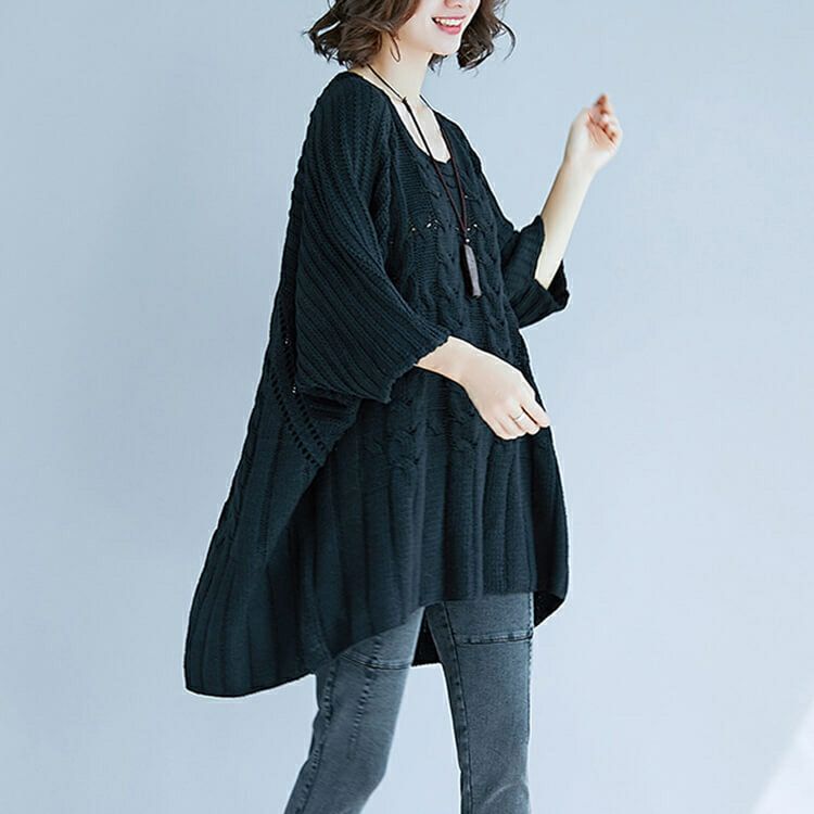 大きいサイズ レディース ビッグサイズ 七分袖サマーニット　goldy-622