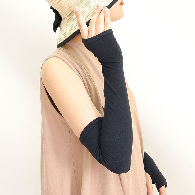 大きいサイズ レディース 接触冷感アームカバー　pure-013 【メール便可】