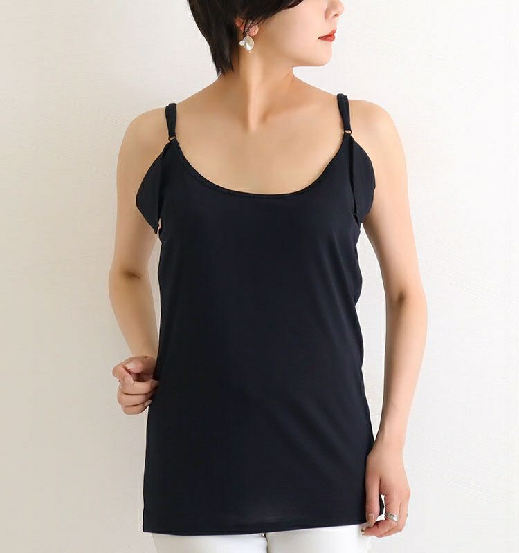 大きいサイズ レディース 汗脇パッド付きインナー　mo-008 【メール便可】