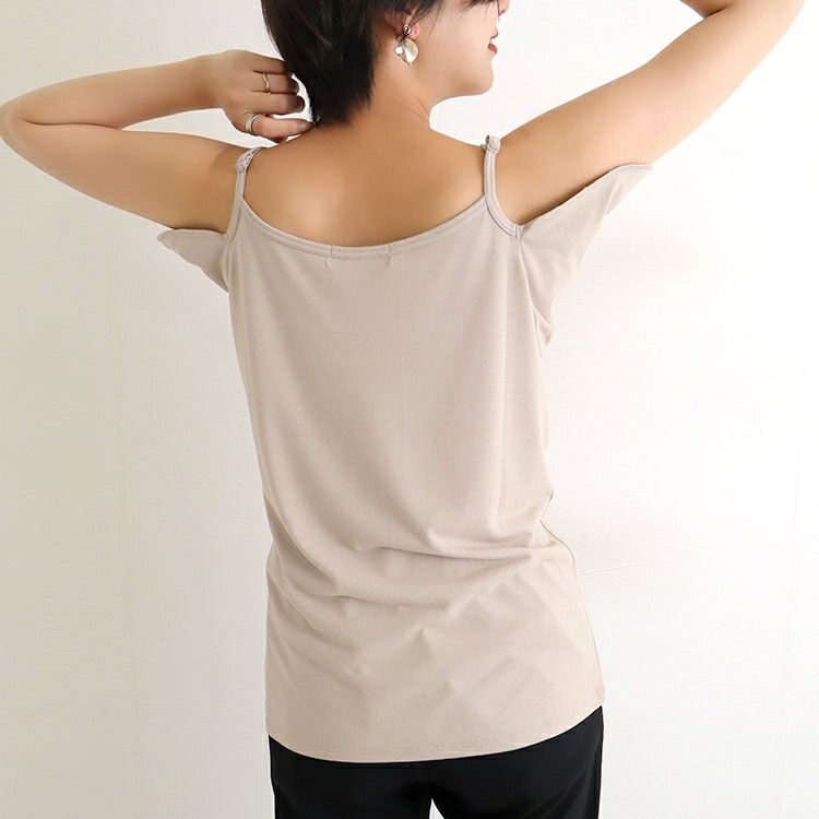 大きいサイズ レディース 汗脇パッド付きインナー　mo-008 【メール便可】