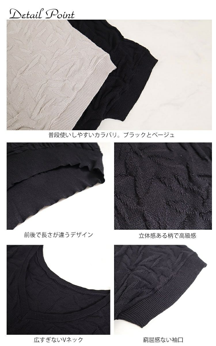 大きいサイズ レディース Vネックドルマンサマーニットチュニック　gold847