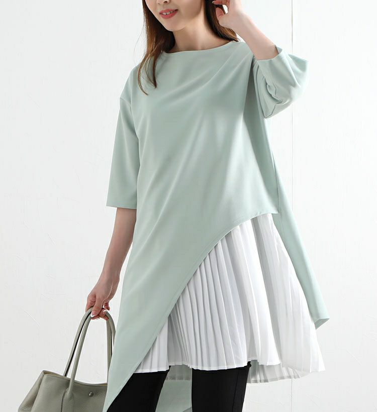 大きいサイズ レディース プリーツ切替えレイヤードキャミソール　gold861 【メール便可】