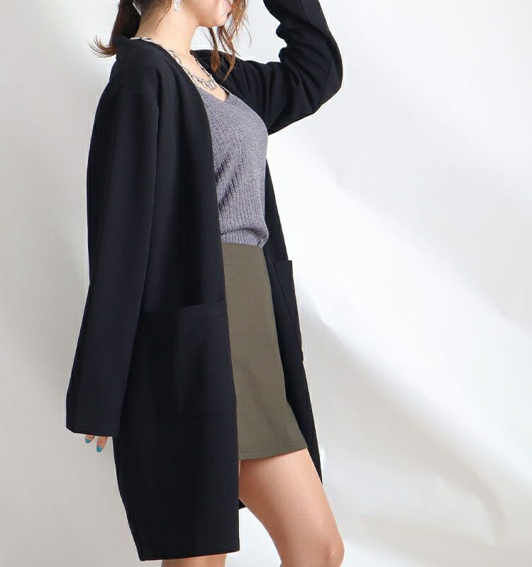 大きいサイズ レディース ロングカーディガン　gold849