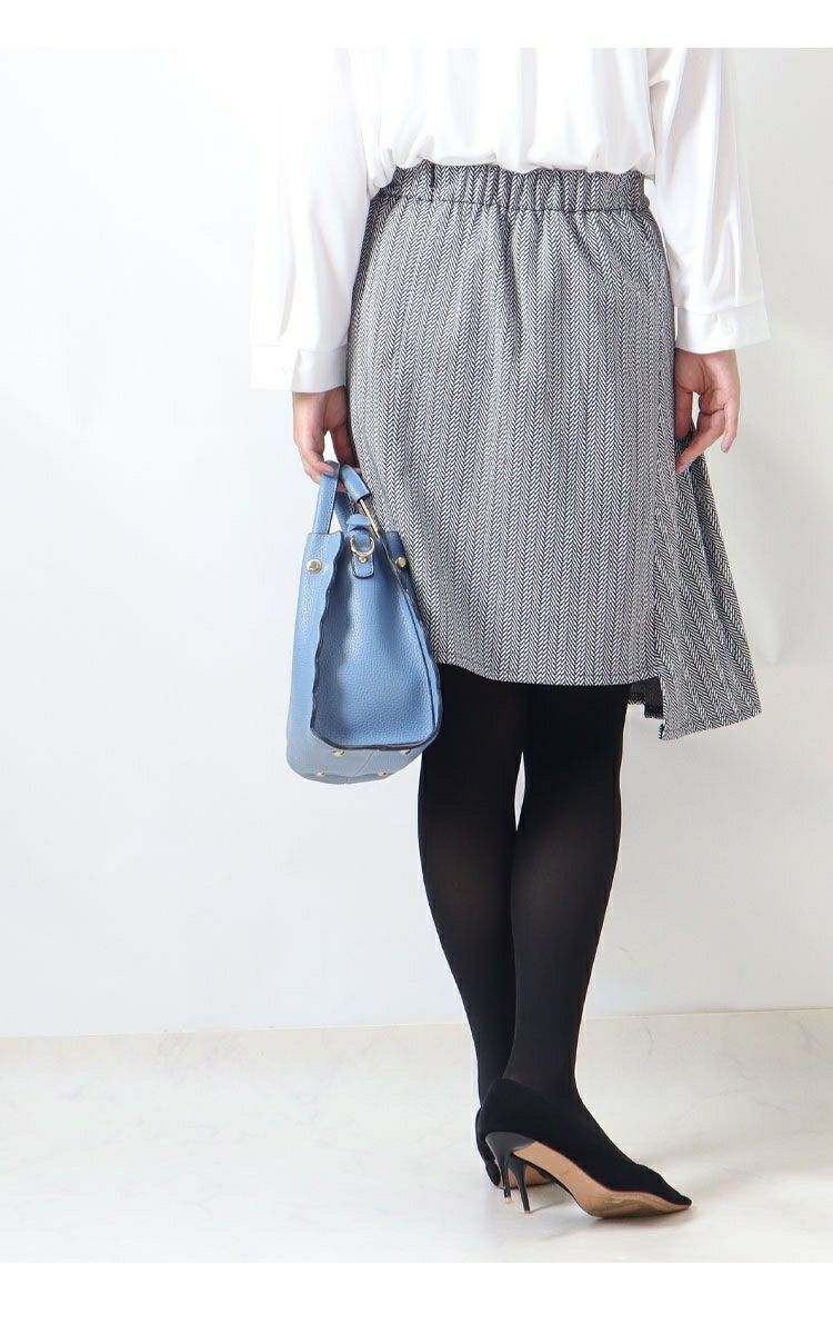 大きいサイズ レディース アシメタックミニスカート　fem-181