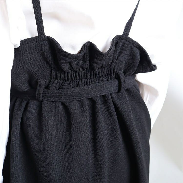 大きいサイズ レディース ベルト付きジャンパースカート　jp385