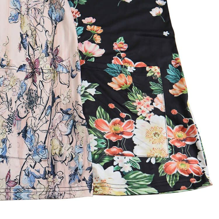 大きいサイズ レディース フワラー長袖チュニックワンピース　goldy-866 【メール便可】