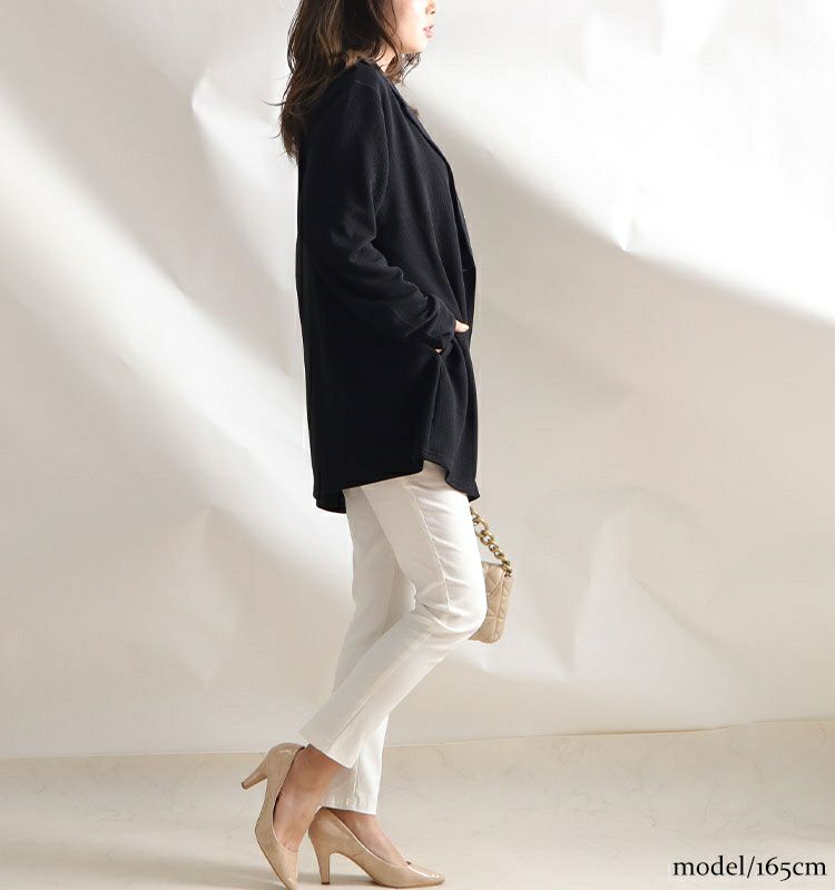 大きいサイズ レディース ロング丈テーラードジャケット　mncut-122043