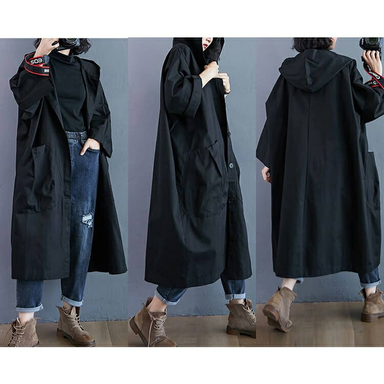 大きいサイズ レディース コクーンシルエットコート　goldy-903