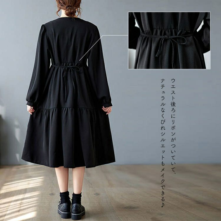 大きいサイズ レディース ホワイトレースティアードワンピース　goldy-894