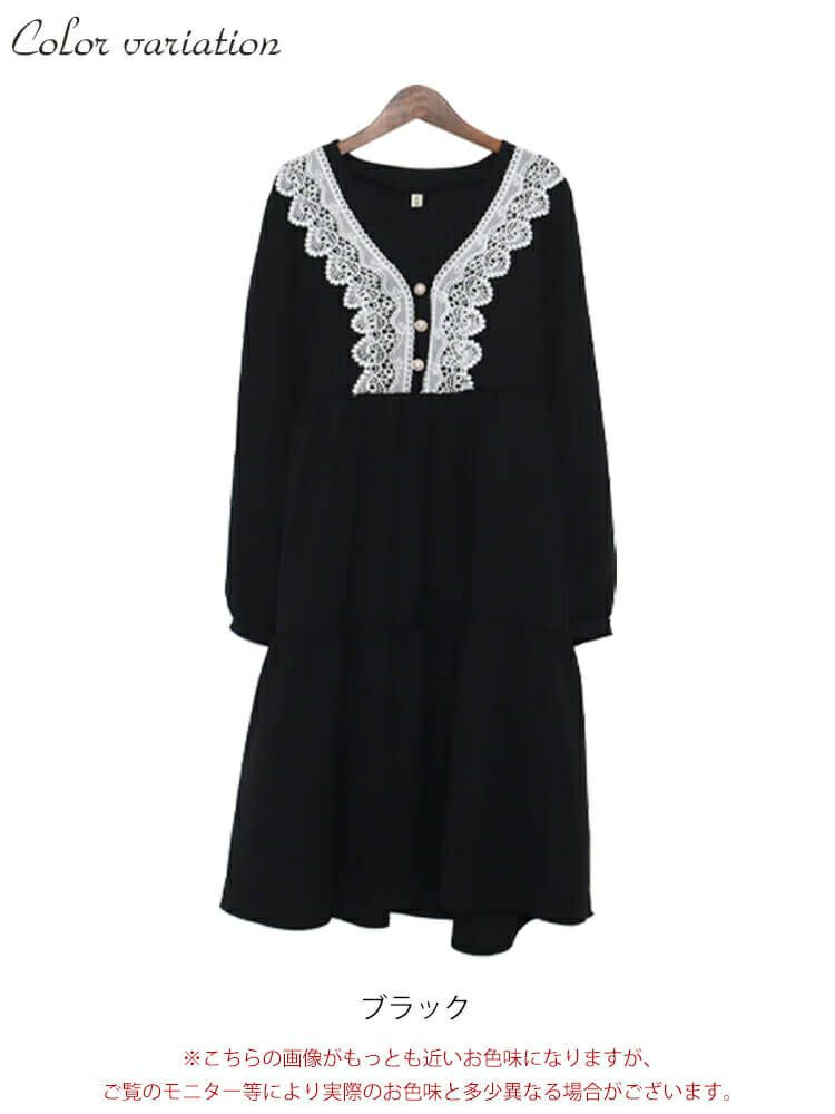 大きいサイズ レディース ホワイトレースティアードワンピース　goldy-894