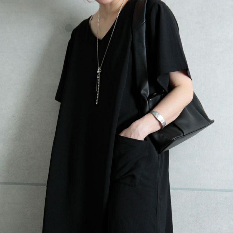 大きいサイズ レディース 麻調ツイルロングワンピース　bai-0096