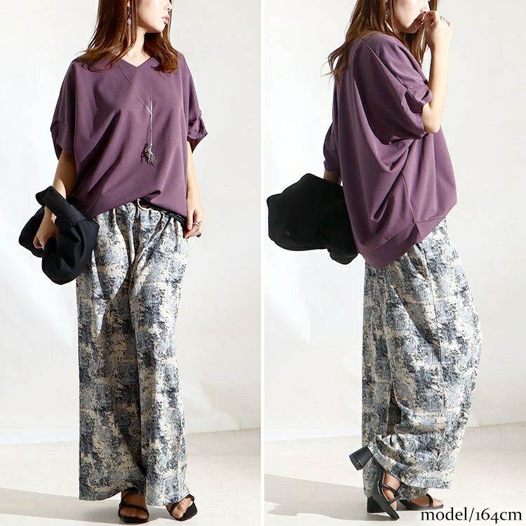 大きいサイズ レディース 接触冷感＆UVカット肩タックドルマンプルオーバー　mncut-122106