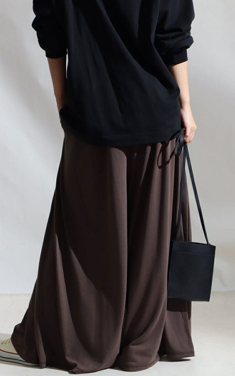 大きいサイズ レディース スカート風カフェパンツ　sw-0443