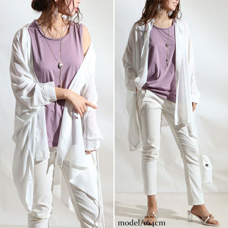 大きいサイズ レディース 吸水速乾三つ編みタンクトップ　mncut-122217 【メール便可】