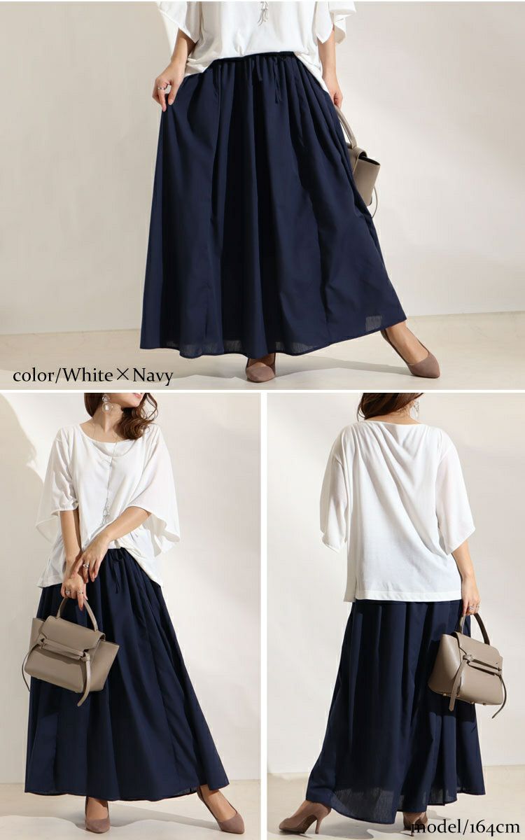 大きいサイズ レディース 異素材ドッキングワンピース　nw-22002