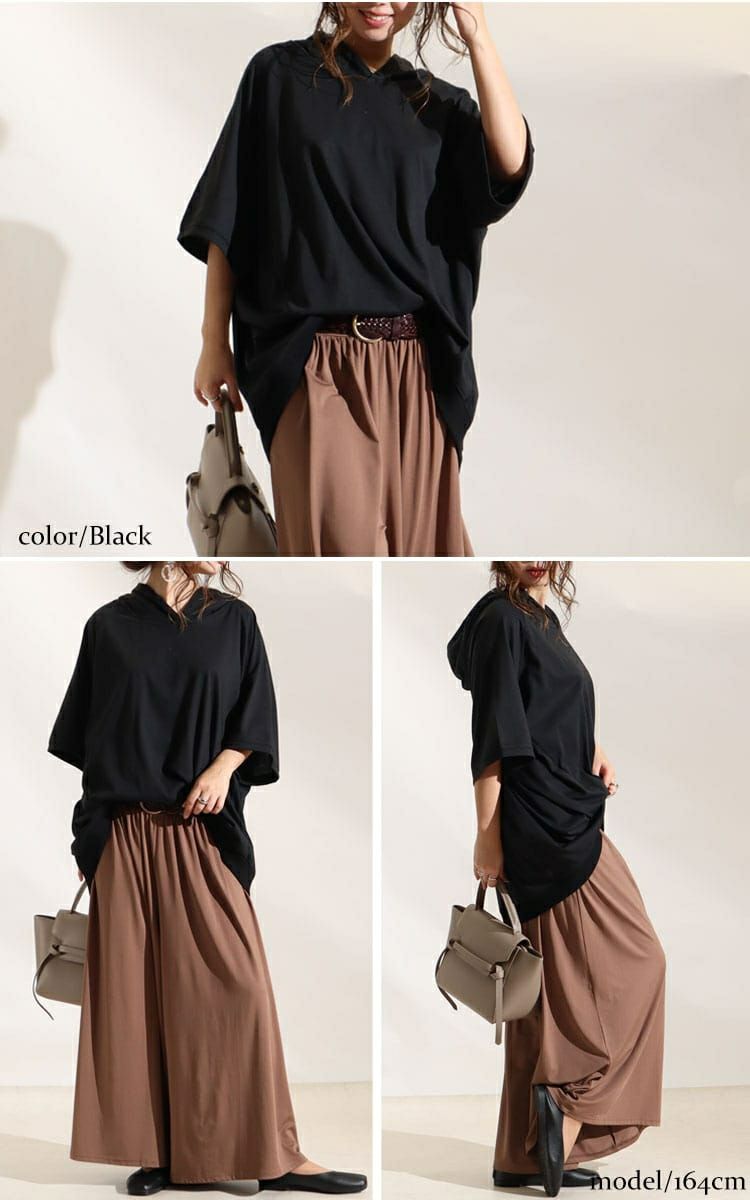 大きいサイズ レディース オーバーコクーンプルオーバーパーカー　bai-0100