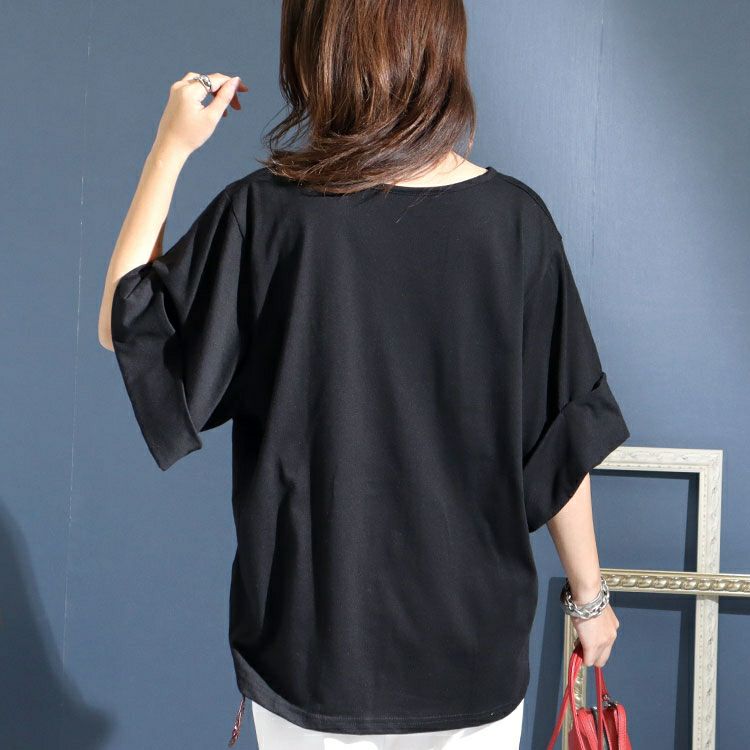 大きいサイズ レディース 接触冷感袖コンシャスカットソー　kt-22010