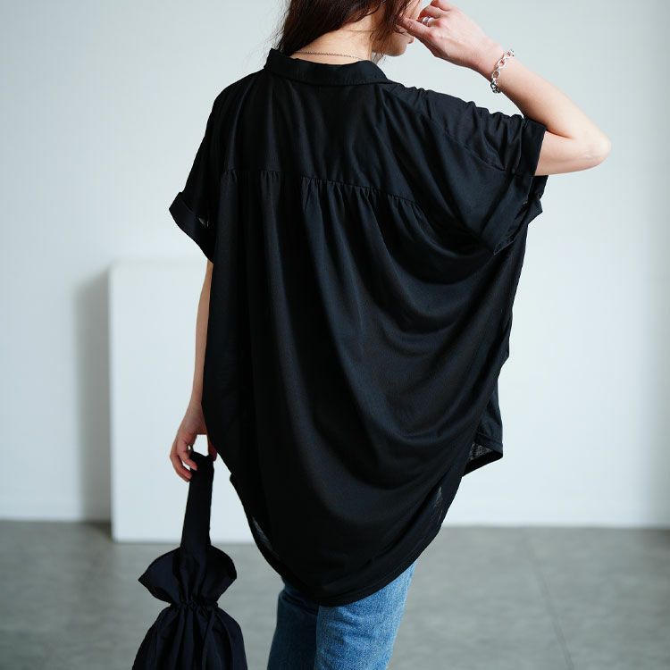 大きいサイズ レディース ストライプ柄スキッパーシャツ　cast-5524016 【メール便可】