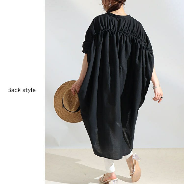 大きいサイズ レディース 2wayシャツチュニックワンピース　nw-22004