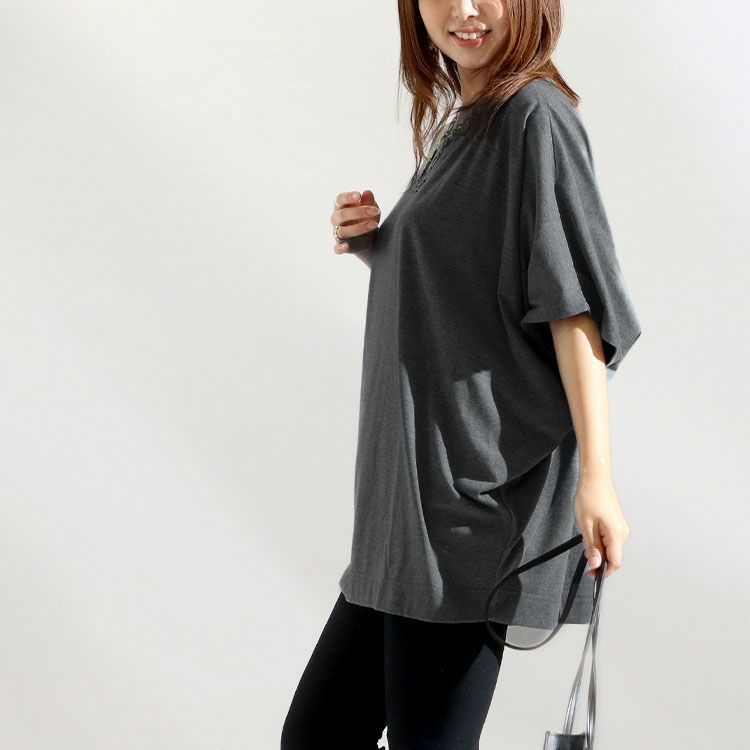 大きいサイズ レディース ドルマンスリーブカットソー　cast-5524037 【メール便可】